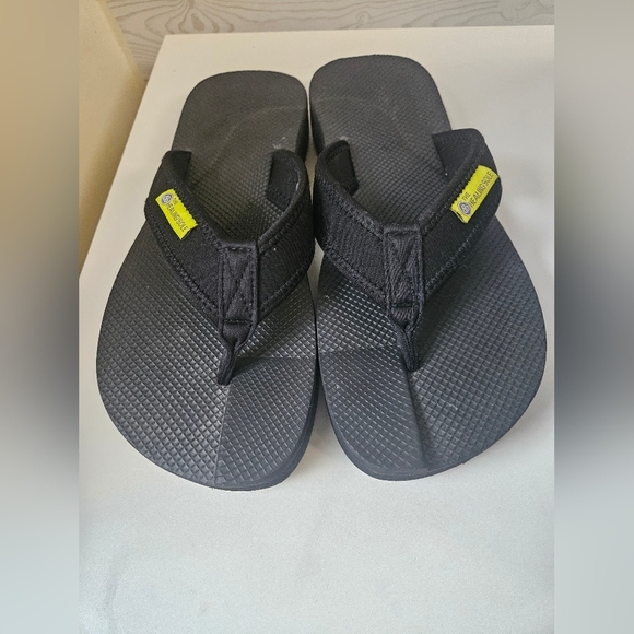 The Healing Sole Original 2.0 Flip Flops W10Black Gray Plantar Fasciitis Relief - Picture 1 of 8